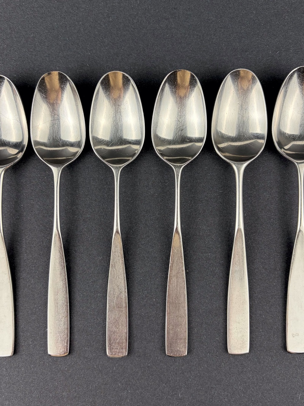 Lauffer Holland BEDFORD Teaspoons Lot Of 6 Satin Towle Stainless 6.25 inch
